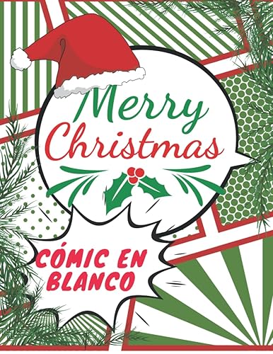 Un cómic navideño para todos crea tu propia historia con este cómic vacío. Más de 200 páginas en blanco variadas con bocadillos y gráficos. Hecho