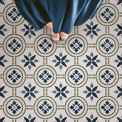 Polanka - Plantilla de azulejos para pintar pisos de azulejos, plantillas de azulejos reutilizables para pisos de linóleo y cemento, pinta tu viejo