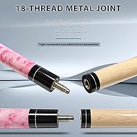 Vista 3 de HomeSeason 58 inch Pool Cue Stick 13mm Tip Billiard Cue Sticks, Perfect for Precision Play, Low Deflection Pool Cue for Enhanced Accuracy