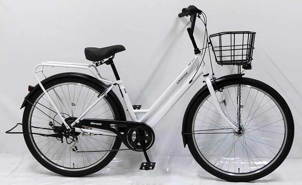 Amazon | 丸石サイクル グラウス 6段変速 26インチ オートライト Amazon | 丸石サイクル グラウス 6段変速 26インチ オートライト