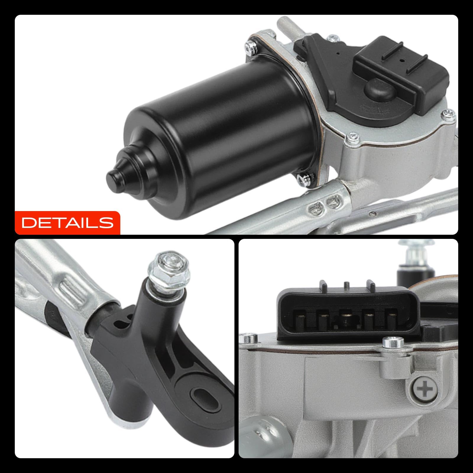 Frankberg Asta tergicristallo Motore tergicristallo Anteriore Compatibile con Punto Furgone/Compatto 188 Punto 188 Replace# 46524670,51704325