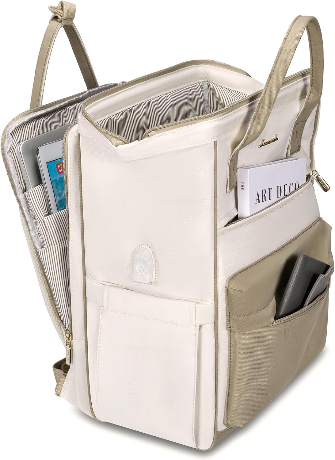 LOVEVOOK Laptop Backpack Purse for Women Waterproof Teacher Nurse Bag with USB Port, 15.6 inch Work Backpack with Laptop Compartment, Business Travel Backpack