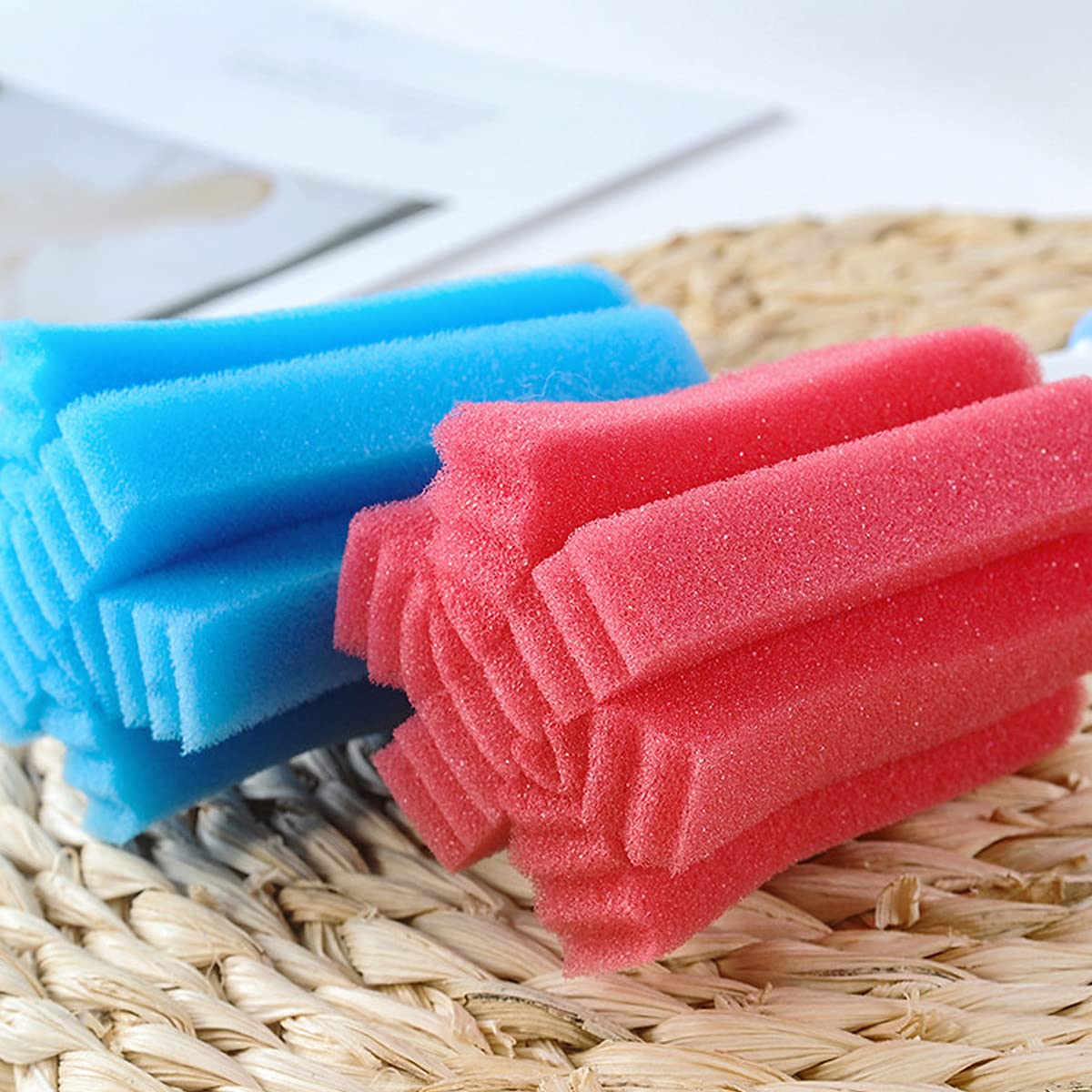 Set 6 Spazzole In Spugna Per Biberon E Bottiglie - Pulizia Profonda Per Strettoie