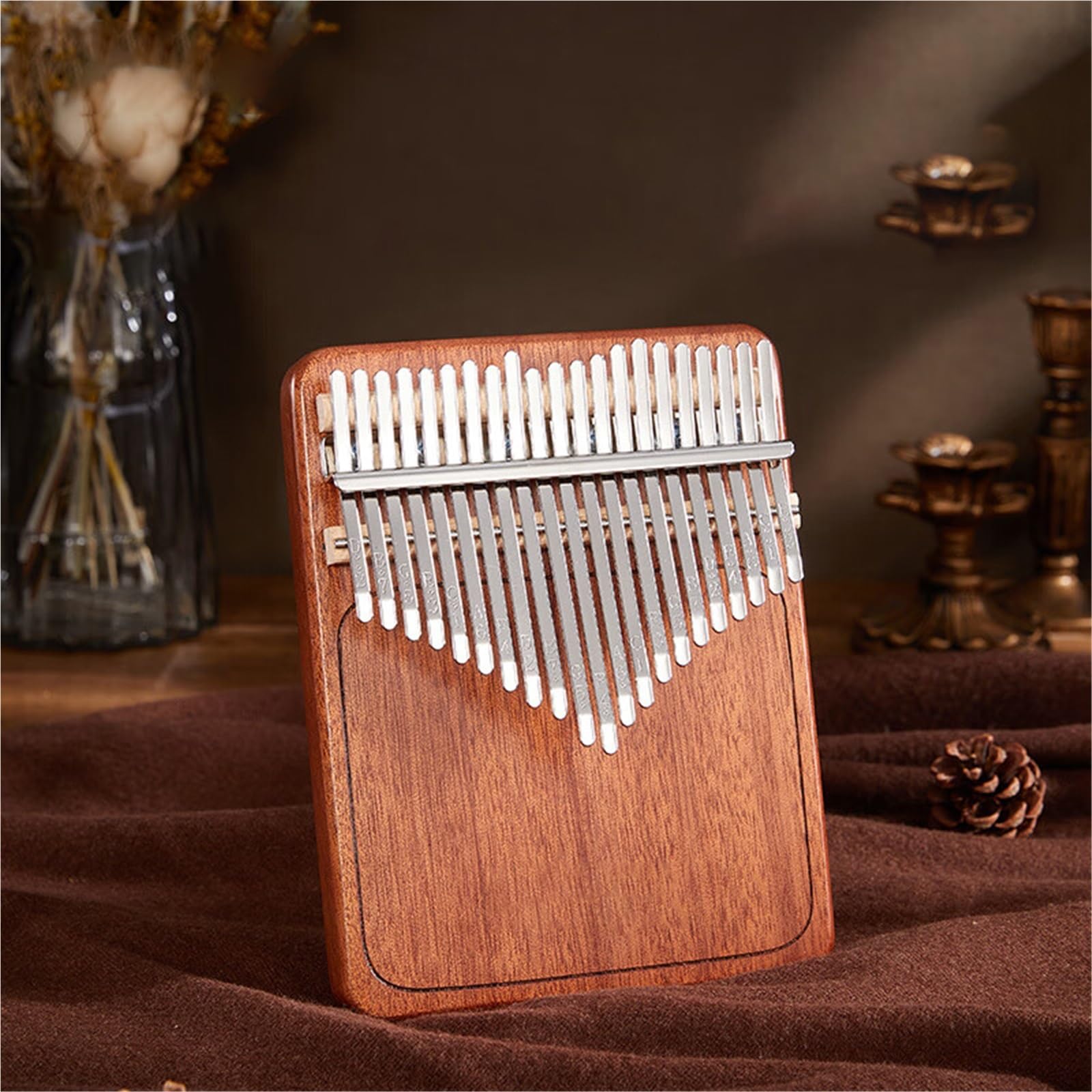 Dorosła Kalimba Kalimba Thumb Piano 21 Nutowy Łatwy Do Nauki Instrument Z Mahoniu Model Podstawowy