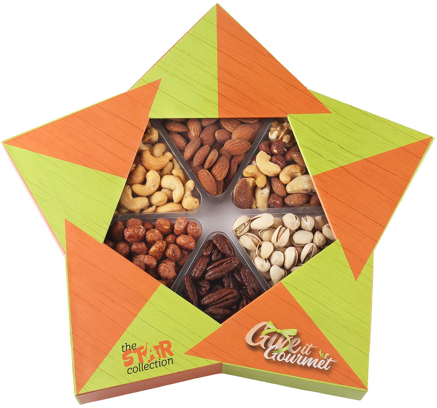 GIVE IT GOURMET, X- Large, Gift Baskets, Holiday Nuts Gift Basket Delightful Gourmet Food Gifts Prime Delivery Birthday Christmas Nuts Gift Box Assortment Fathers & Mothers Day Men Women Families