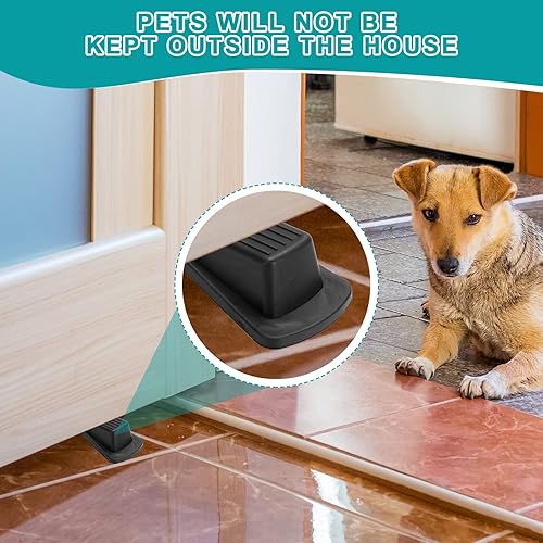 Miniatura 6 de 12 topes de puerta para la parte inferior de la puerta topes de goma para puerta de seguridad tope de puerta negro resistente y apilable para