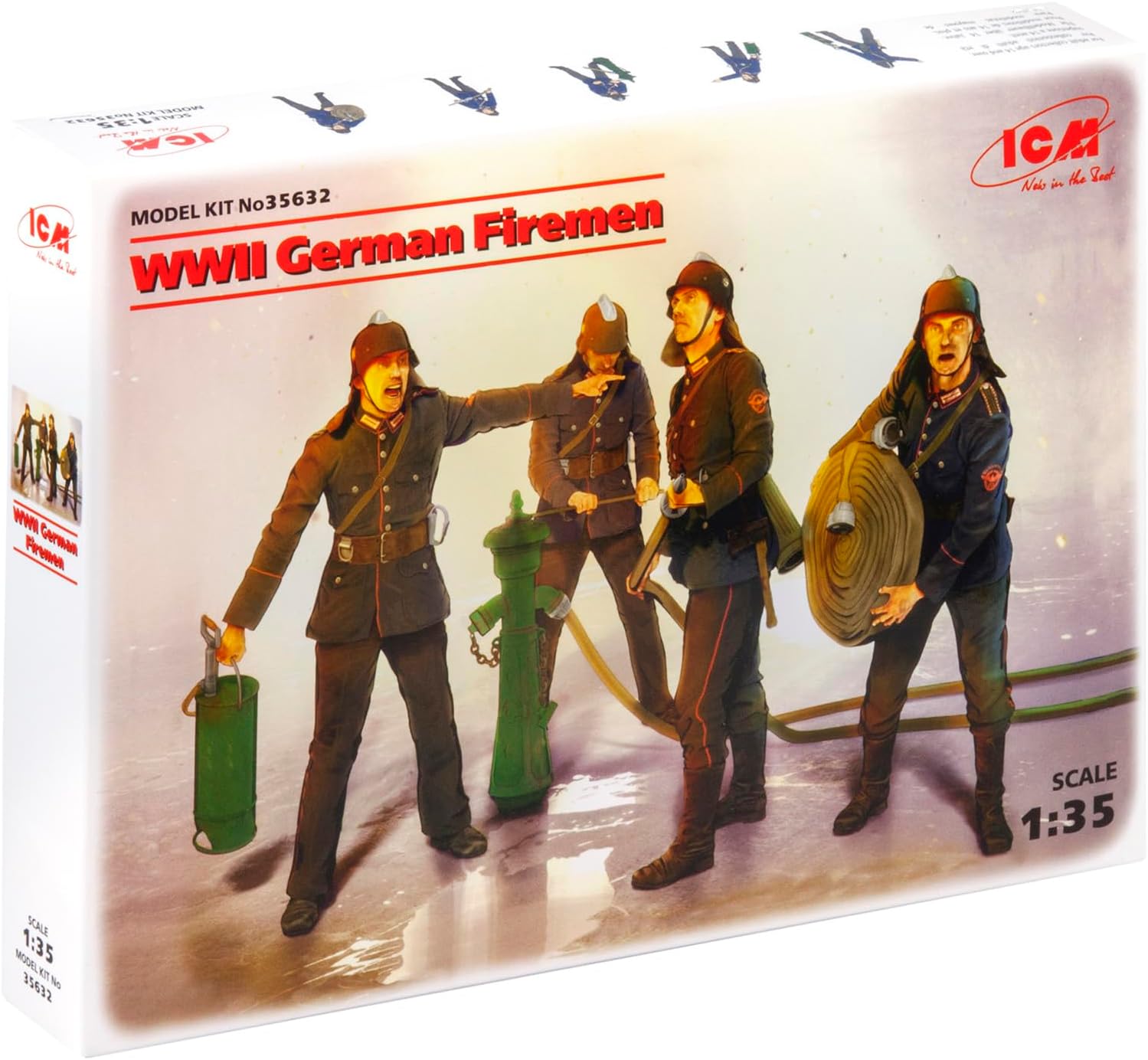 ICM Models WWII German Firemen Building Kit