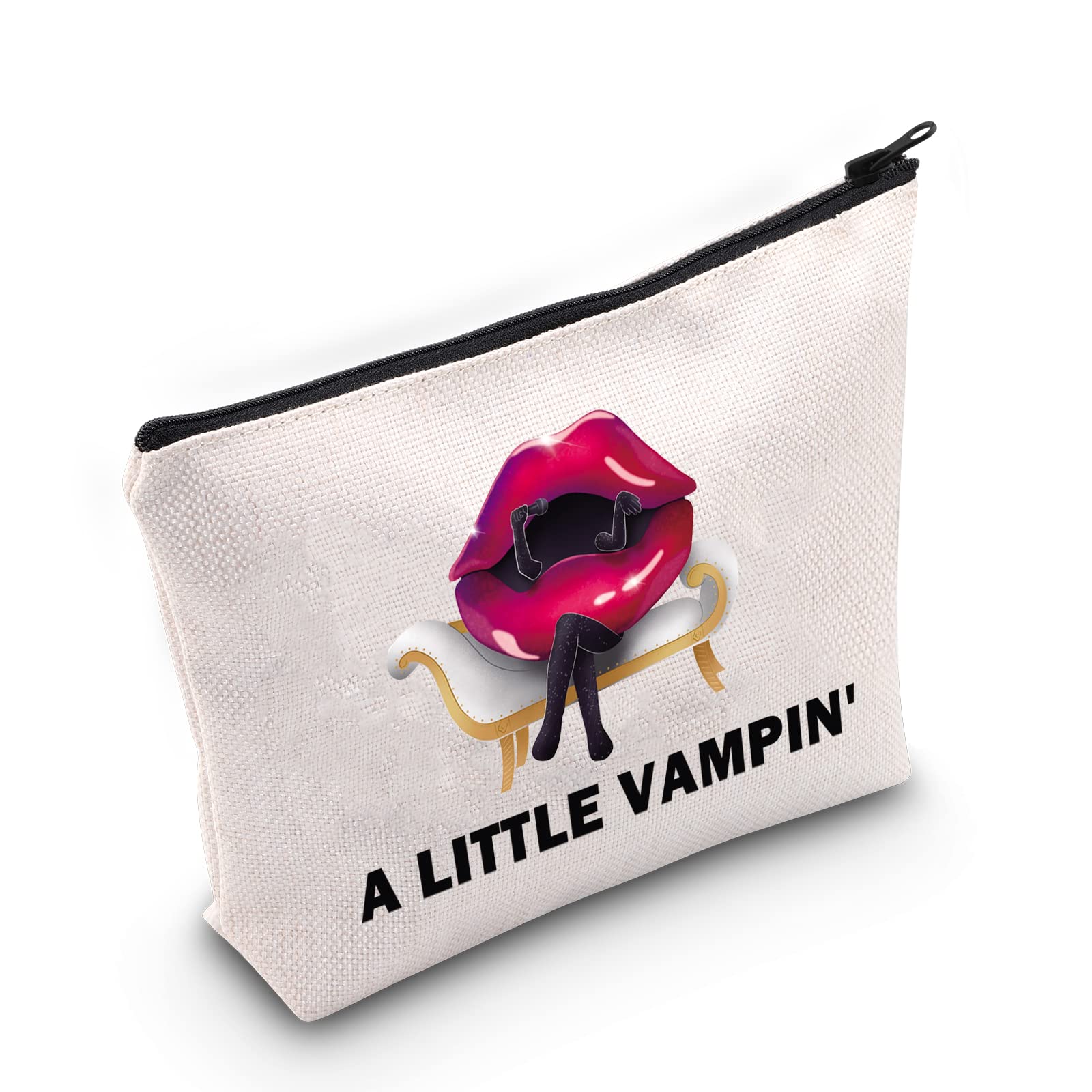 LEVLOWendy Lip Cosmetic Make Up Bag Music Singer Fans Gift A Little Vampin Make Up Zipper Pouch Bag For Women Girls, A Little Vampin