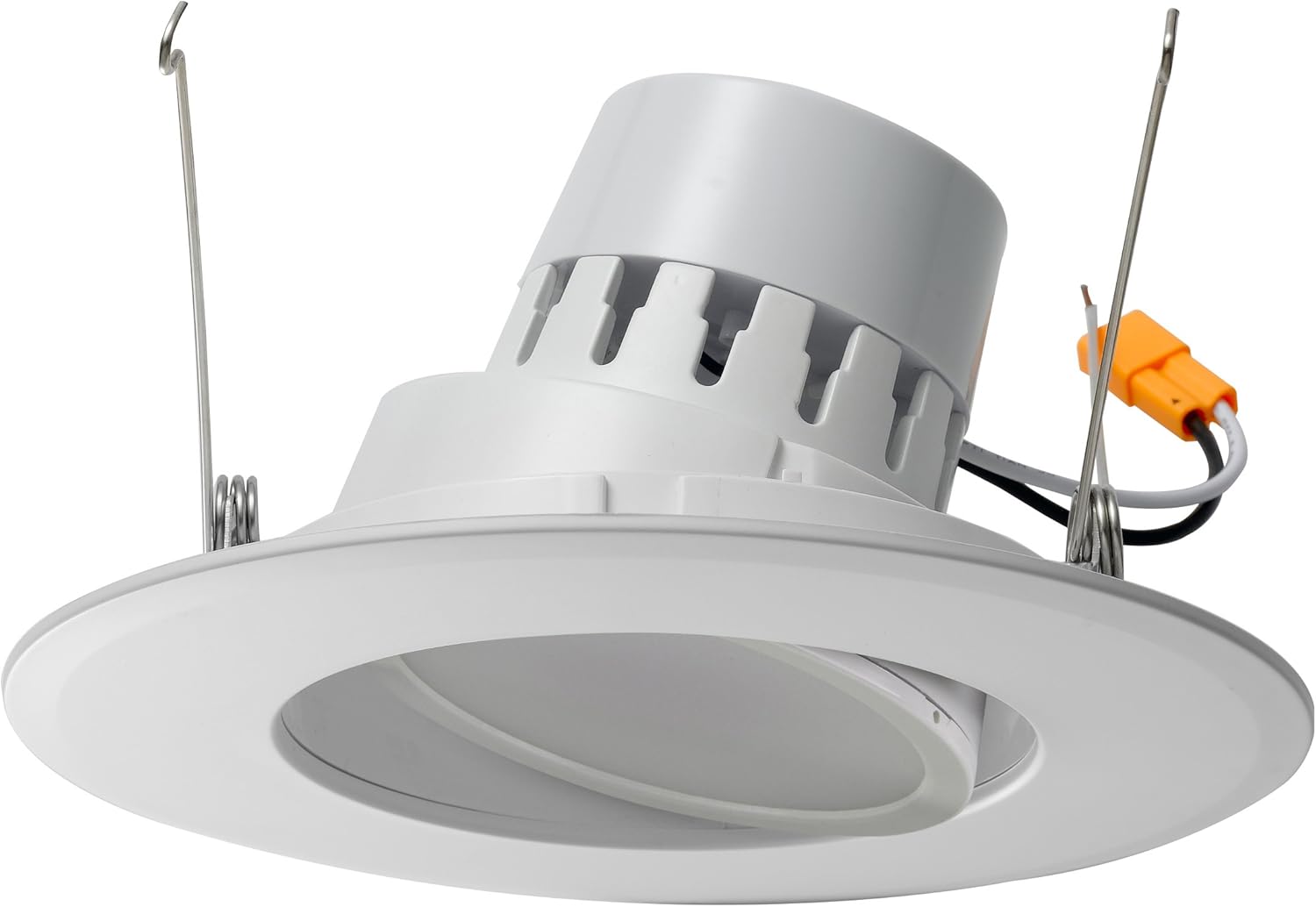 One-Day Sale: Up to 40% Off LED 5/6 Inch Adjustable Rotating Downlight 16.5W= (100w Equivalent) 1200 Lumens; 120V Flood; CRI >90; Damp Location; 5 Yr Warranty; Energy Star; Soft White 2700K- (4 Pack)