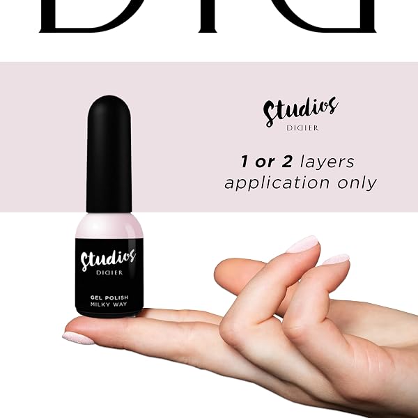 DIDIER LAB Premium Gel Nail Polish Studios Milky Way – TPO-Free UV LED Colour – Long-Lasting High Gloss Finish – Rich Pigmentation with Easy Application – Chip Resistant Soak-Off – 8ml - 5