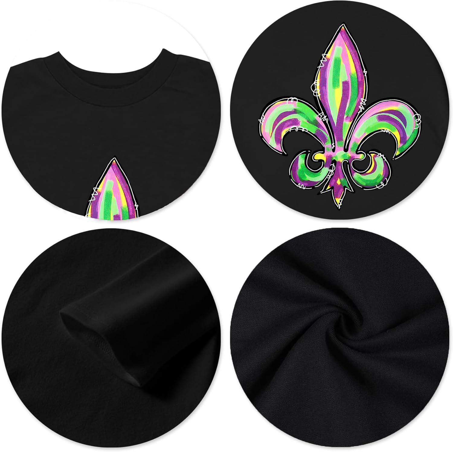 Mardi Gras Shirts for Men: Mardi Gras Graphic Tshirt Carnival Party Outfit Long Sleeve Fat Tuesday Tops - Image 5