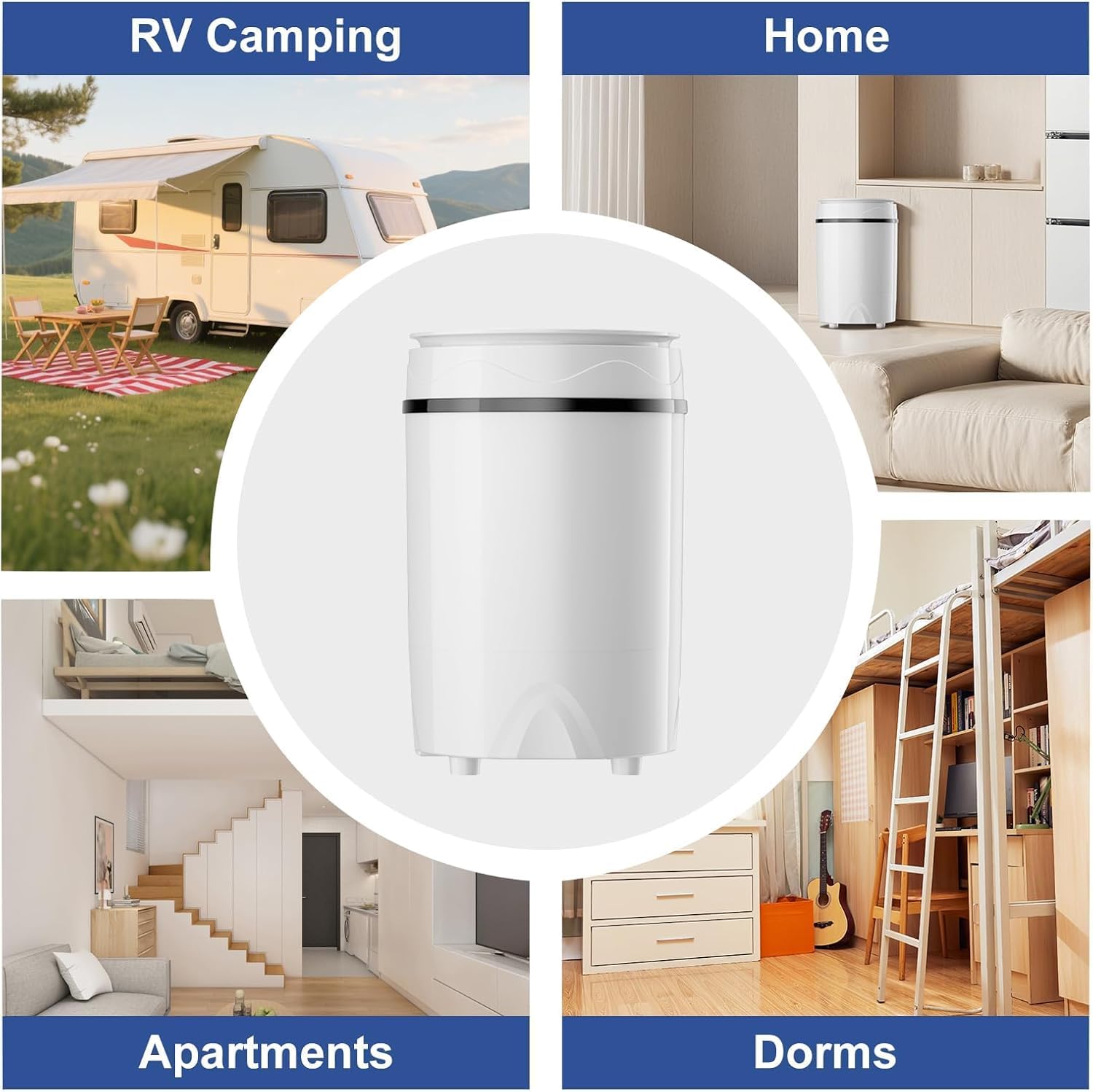 Professional Shoes Washing Machine, 3-in-1 Semi Automatic Portable Mini Washing Machine, Washing Shoes Clothes Underwear Socks, Spin Dry and Deep Cleaning,Compact for Dorms, Apartments, Homes, RV