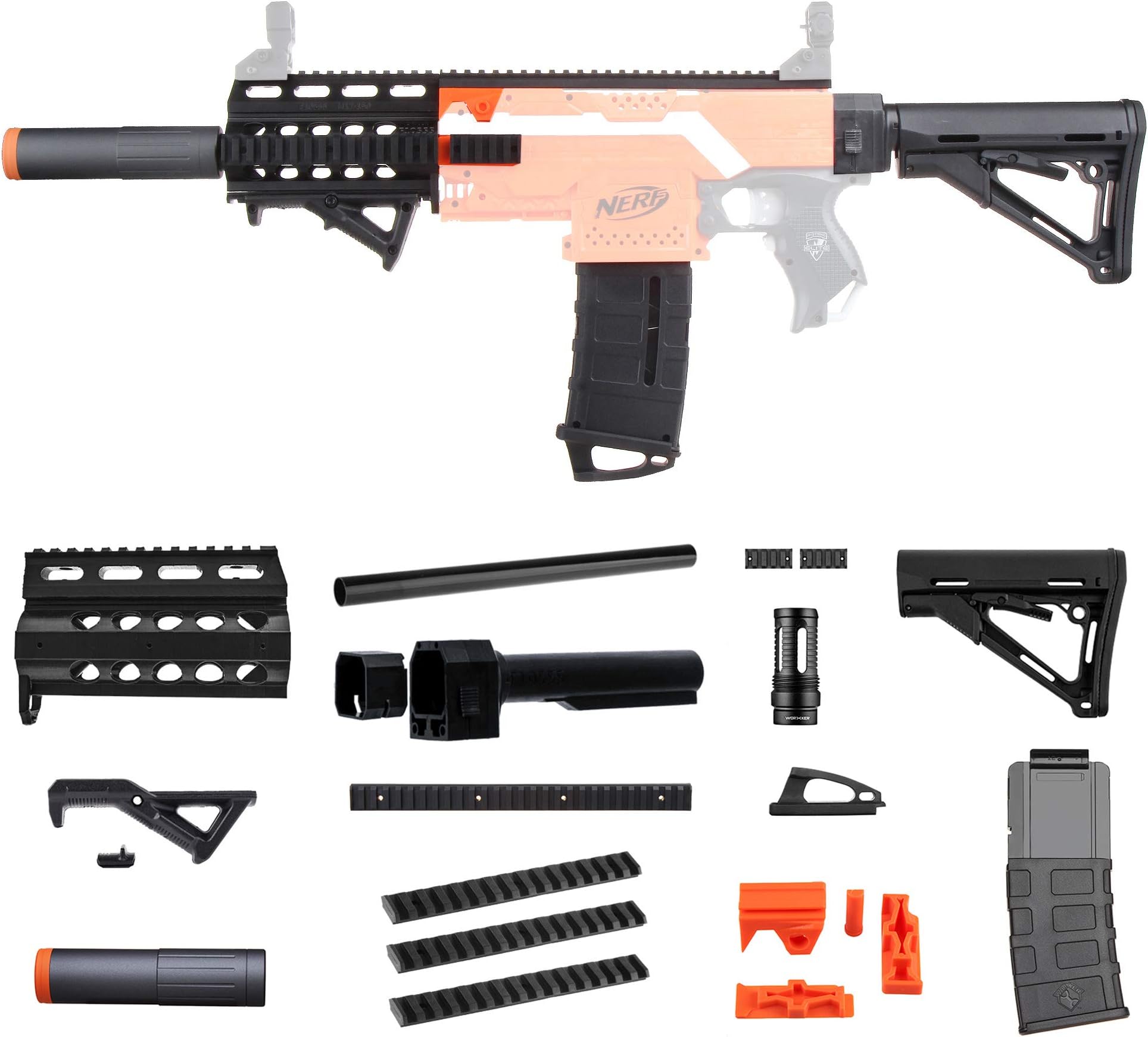 JGCWorker No.16 Mod Kits Modulus for Nerf N-Strike Elite Stryfe M4 Upgrade Toys