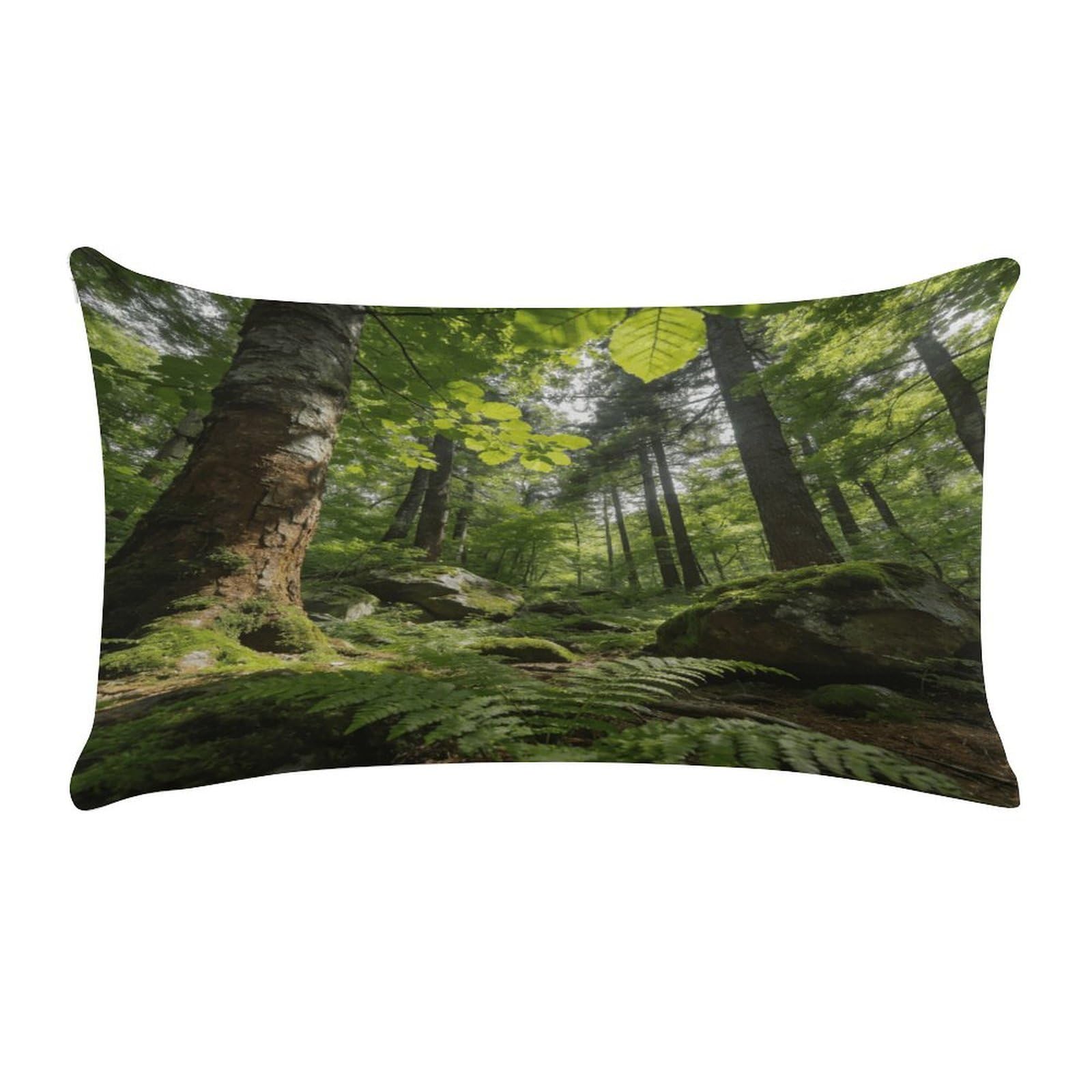 Khauerbc Style Forestpillow Cases Standard,Ultra Soft Microfiber Pillowcase With Zipper Closure,Bed Pillowcases Cover With Zipper For Bedroom, Sofa, Couch.