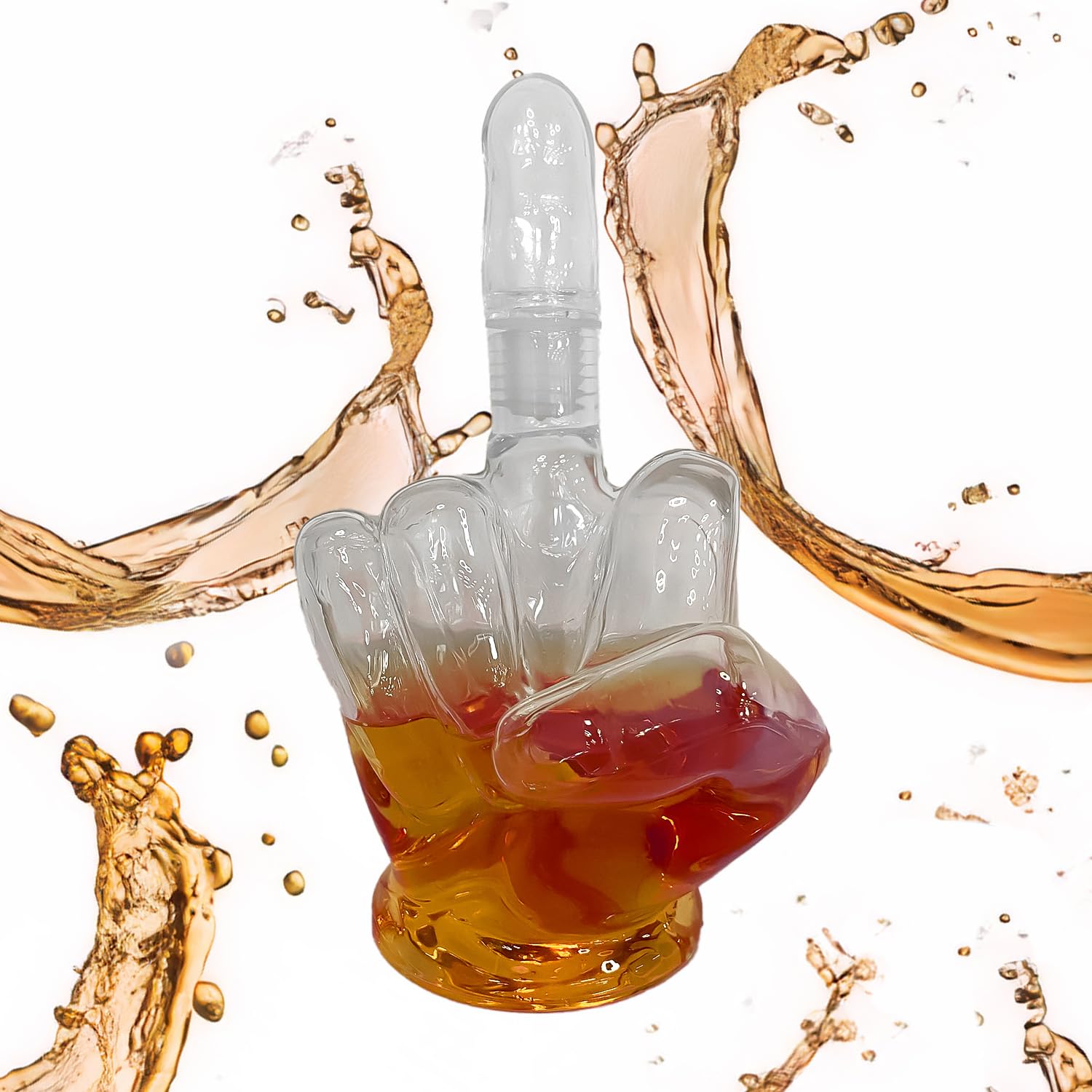 Cadeaux whisky pour homme, décoration du majeur, carafe à whisky, carafe en verre de 750 ml de capacité