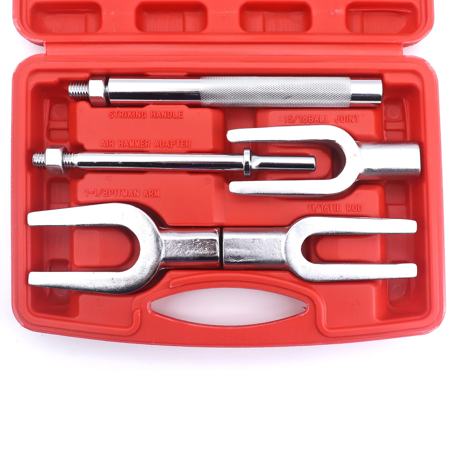 5 Pcs Kit d'outils pour Séparate de Joint à rotule, Extracte de tête de Tige de Liaison, Kit deArrache Rotule Voiture