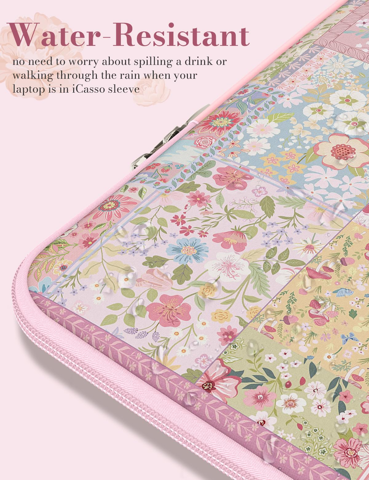iCasso Funda para portátil de 13 Pulgadas para MacBook Air de 13 a 13.6 Pulgadas M3/M2/M1, Bonita Funda Protectora para MacBook Pro de 13 Pulgadas, Funda Protectora Delgada de Transporte para MacBook