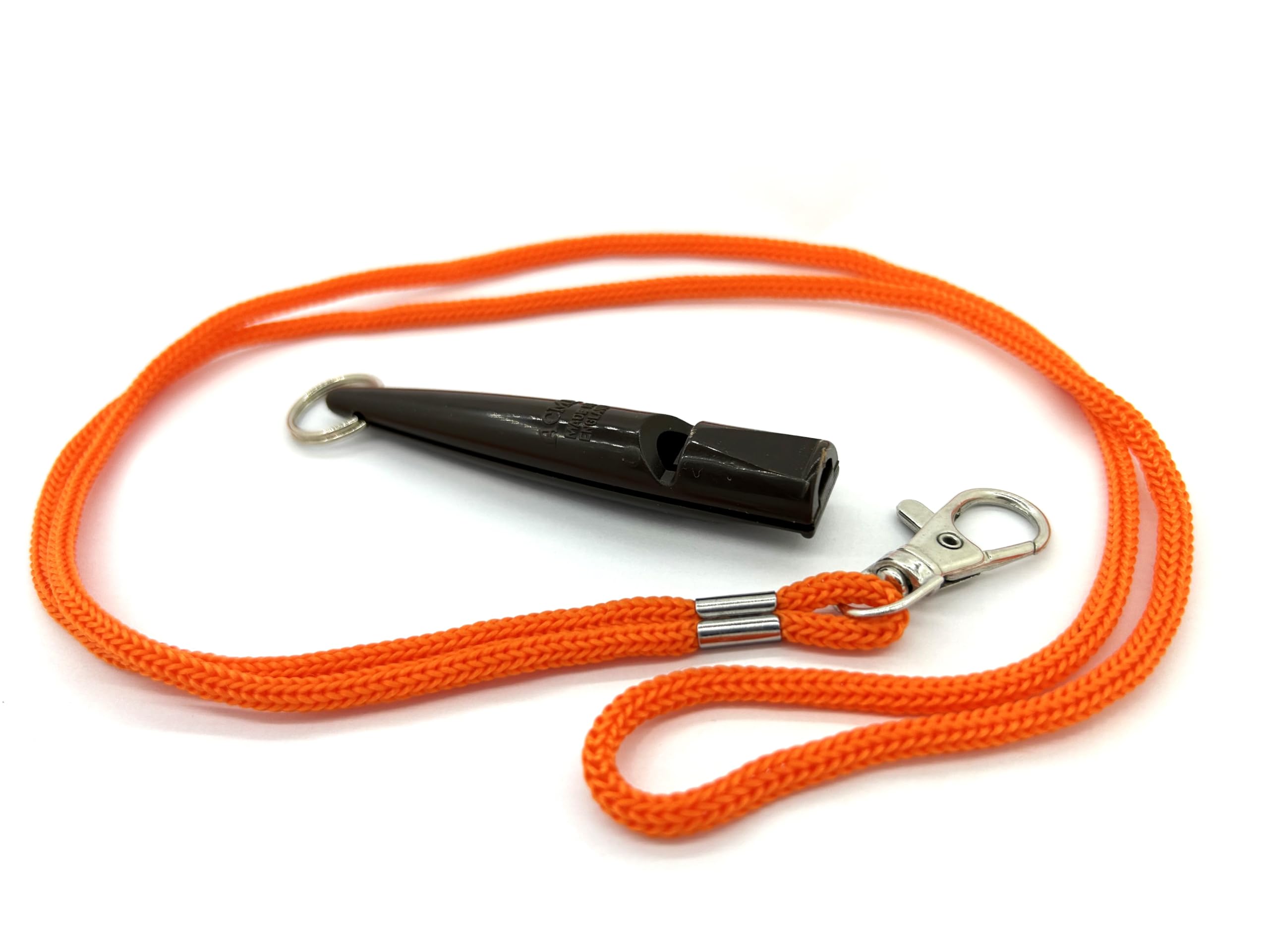 ACME 211.5 Dog Whistle - Chocolate brown with orange lanyard