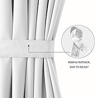 Vista 2 de Cortinas Dwcn para puerta, con bolsillo para barra