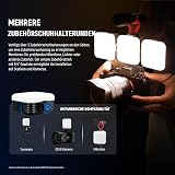 Neewer RGB62 Magnetic RGB Video Light with Upgraded APP Control, 360° Full Color LED Camera Light with 3 Cold Shoes CRI97+ 2500K-8500K 17 Scenes 2000mAh Rechargeable Portable Photography Lighting - 8