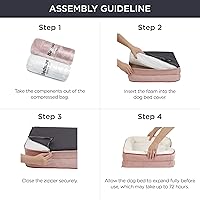 Vista 190 de Bedsure - Cama ortopédica extragrande para perros, sofá cama lavable para perros extragrandes, espuma de soporte con funda extraíble y lavable, negro