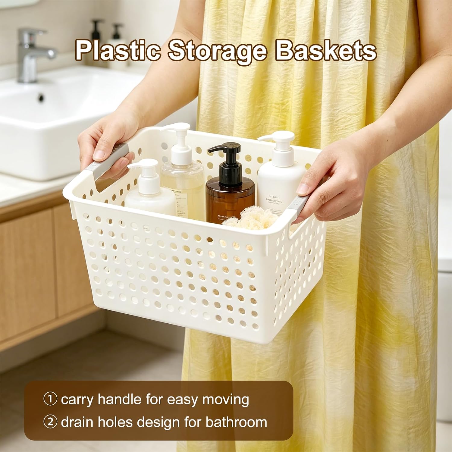 10pcs Rolling Cart Accessories, Storage Bins and Hanging Baskets