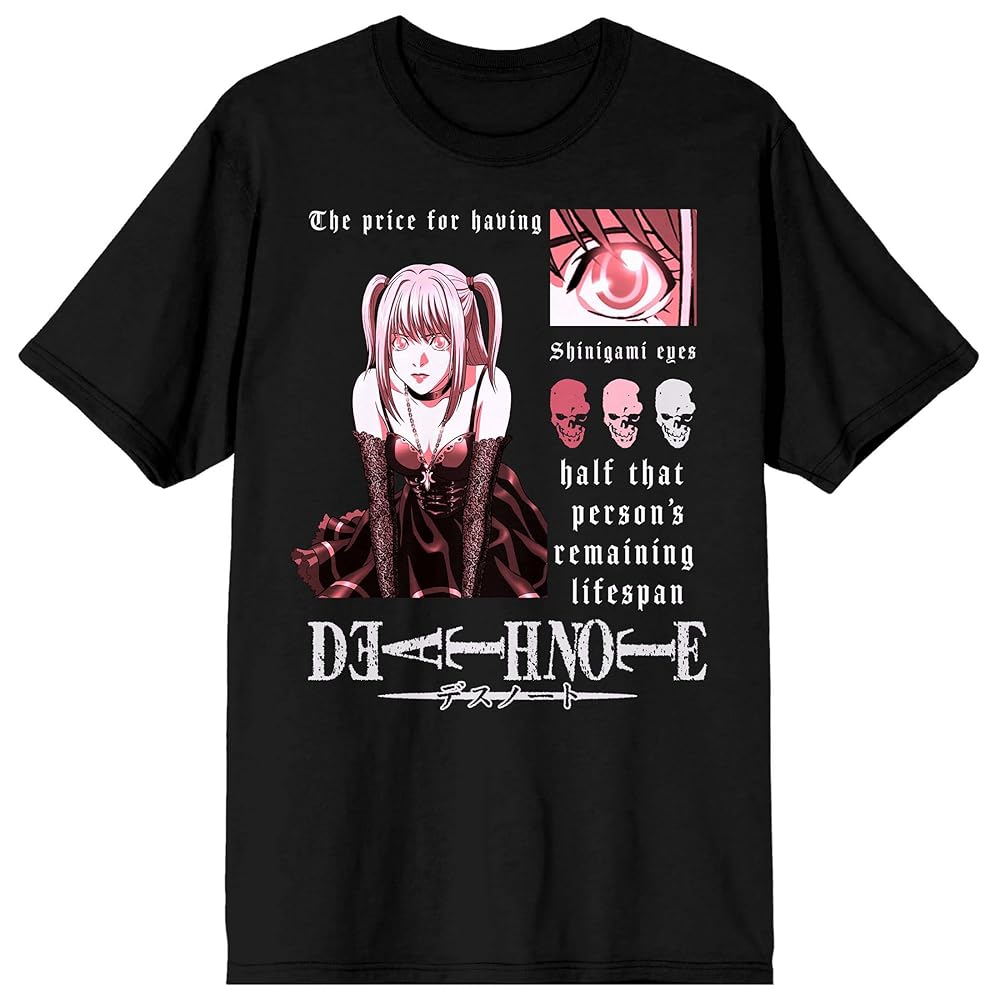 Bioworld Death Note Misa Shinigami Eyes Women's Black Short