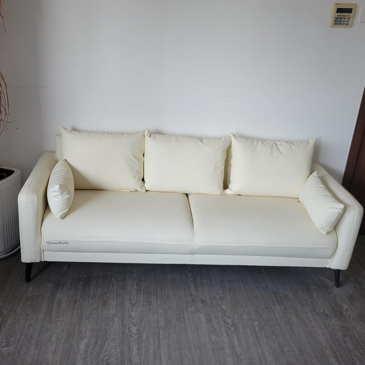 Quanthalis Living room furniture Deep-Seated Upholstered Sofa — Ideal for Homes, Apartments, and Offices