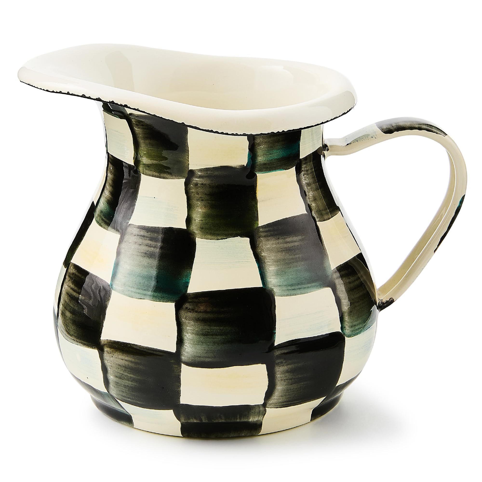 MACKENZIE-CHILDS エナメルコンポート Amazon.com: MACKENZIE-CHILDS Enamel Creamer, Creamer Dispenser
