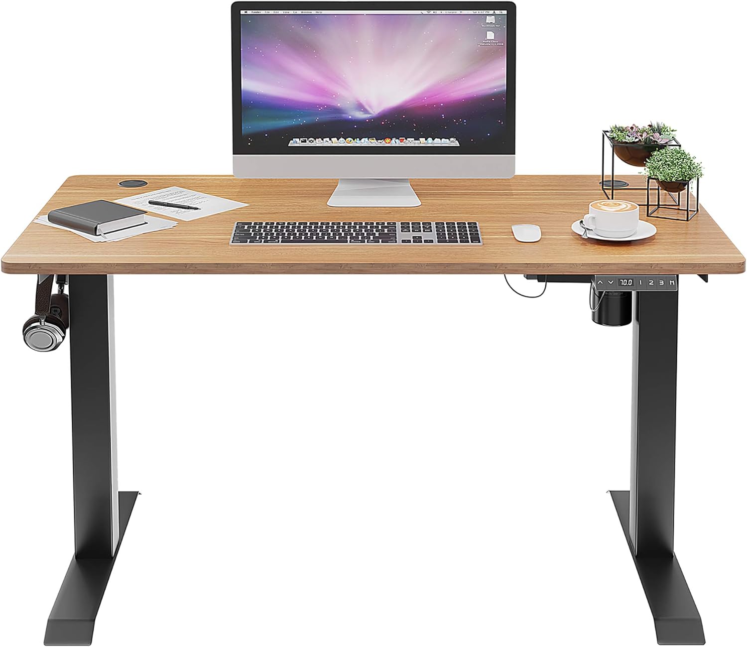 Desks & Workstations Computer Workstations Rustic Brown KKL Height