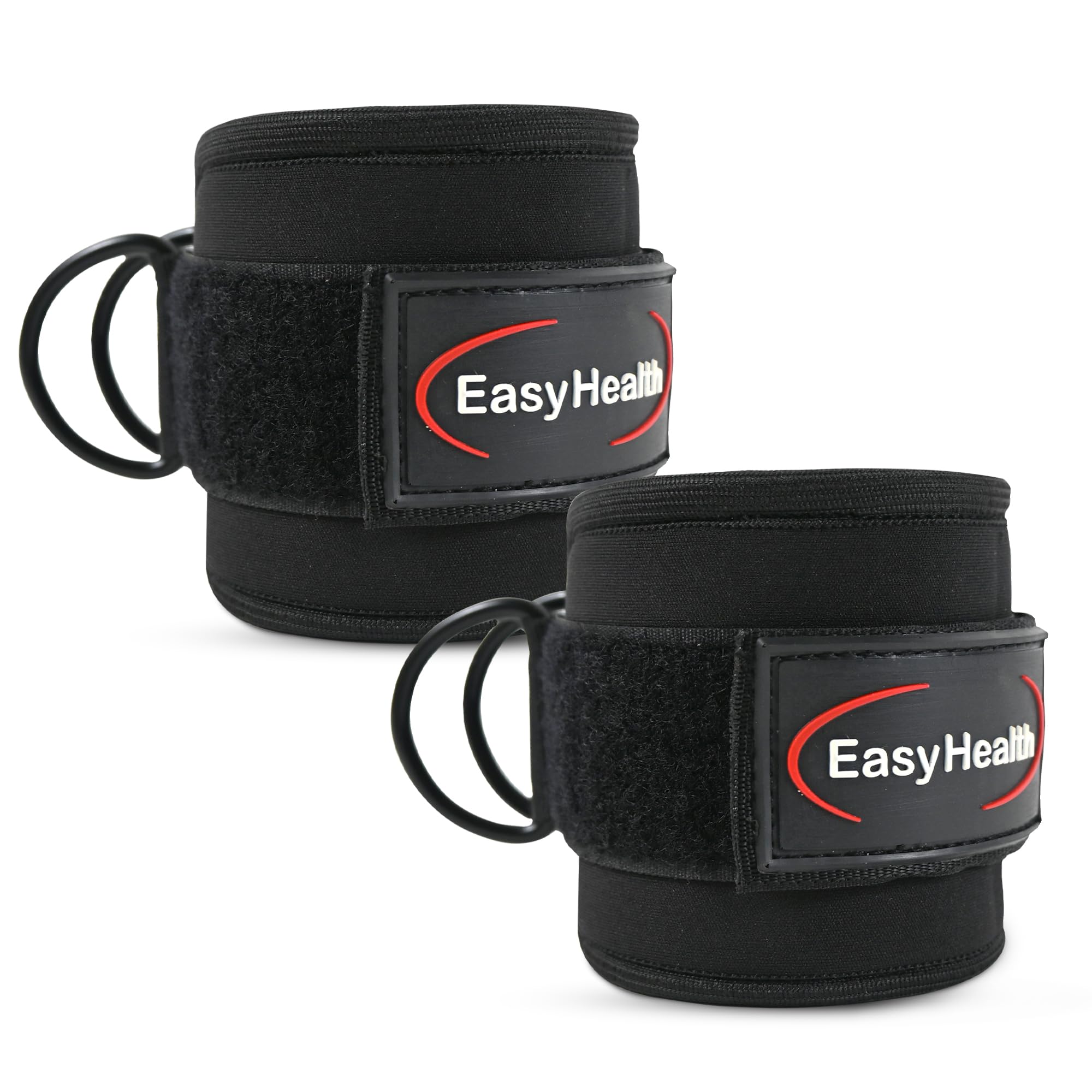 EasyHealth Ankle Strap For Gym Cable Machine Workout, Heavy D Ring And Padded Ankle Band For Gym Workout Kickbacks Leg Extensions Glutes Curls Exercises for Men and Women (Pair, Black) (B0CHWKD5JX) Amazon Price History, Amazon Price Tracker