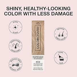 COLORCHARM Demi Permanent Hair Color| 9CB Light Beige Blonde | Gloss, Refresh and Tone | 2 Fl Oz