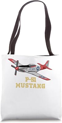 P-51 Mustang World War II Fighter Bomber Tote Bag
