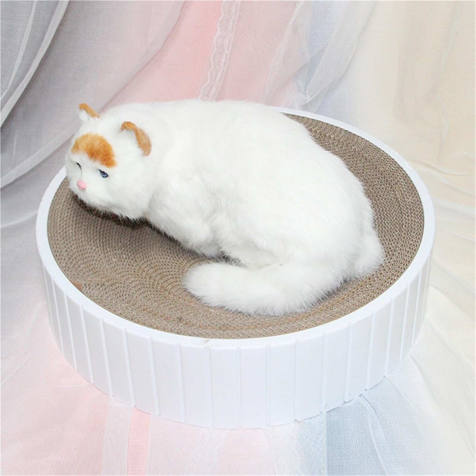 Kratzbrett Katze Karton-Lounge-Bett-Katzenkratzbrett. Multifunktionales Katzenkratzbecken Aus Wellpappe Robustem Kratzpappe