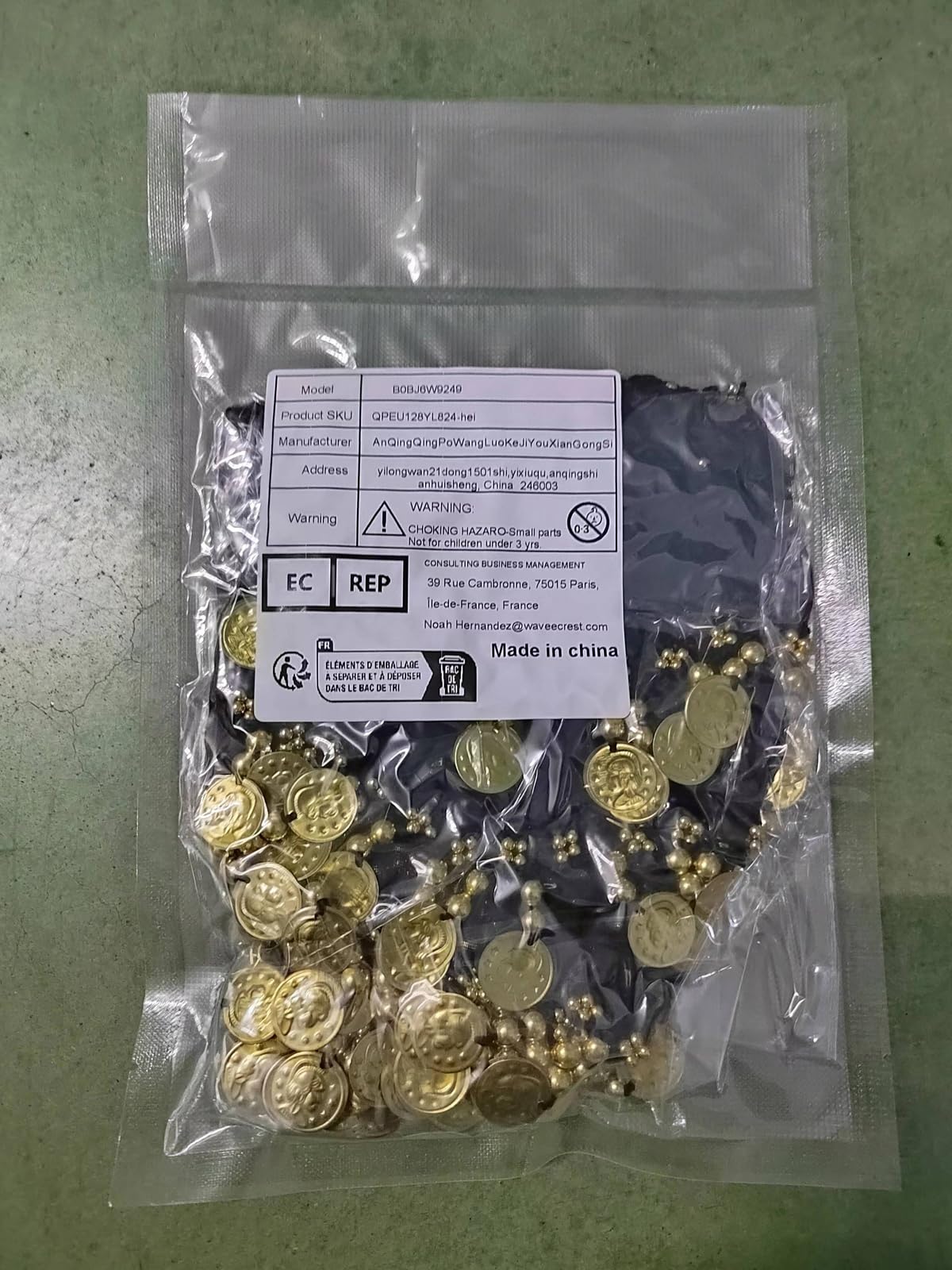 SamHeng Bufanda de cadera para danza del vientre, falda de danza del vientre bufandas de cadera con 128 monedas de oro colgantes para disfraz de actuación clase de Yoga de danza del vientre