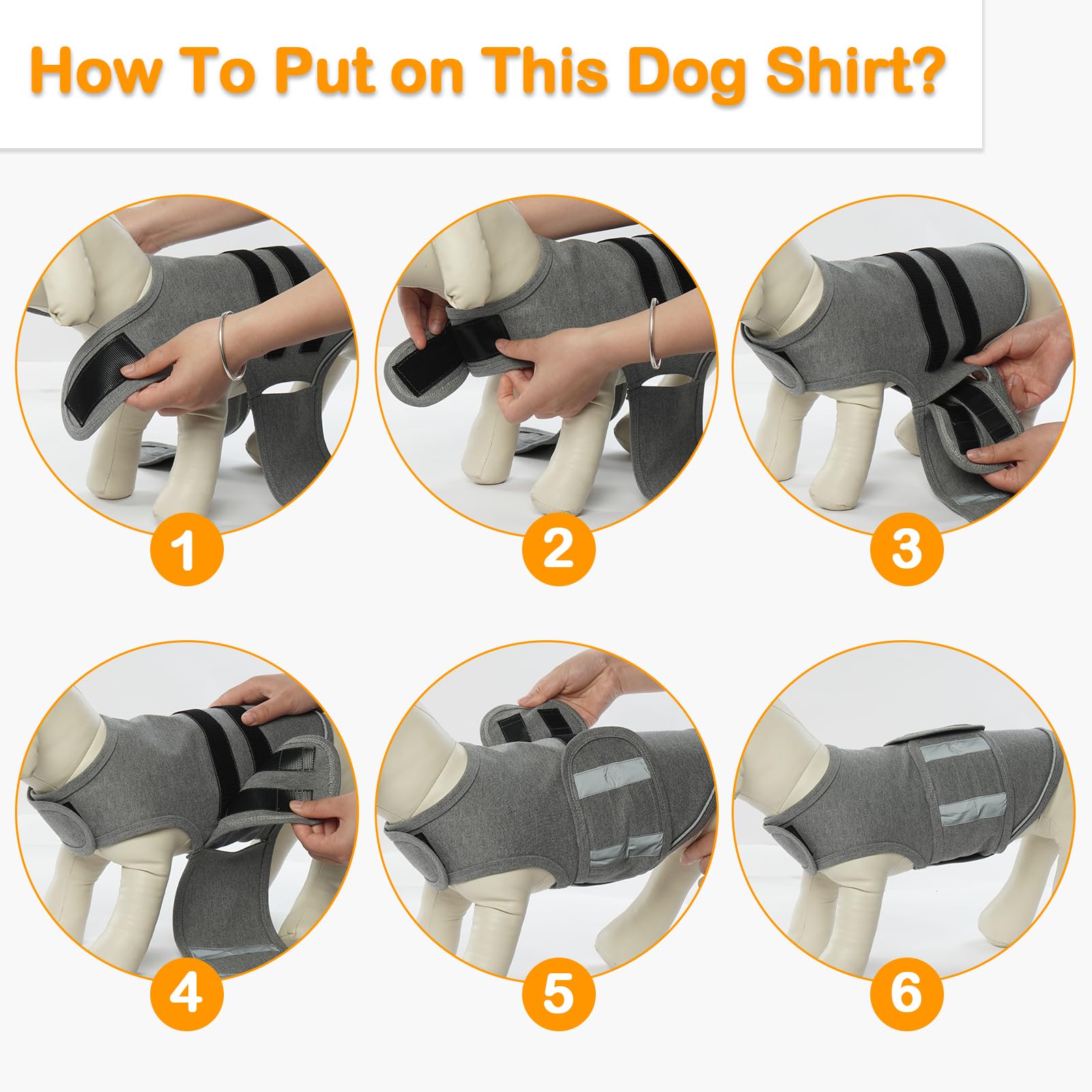 Cane Ansia Cappotto Pet Stress Relief Shirt Traspirante Cane Gilet sedativo Separato per Cane Comfort