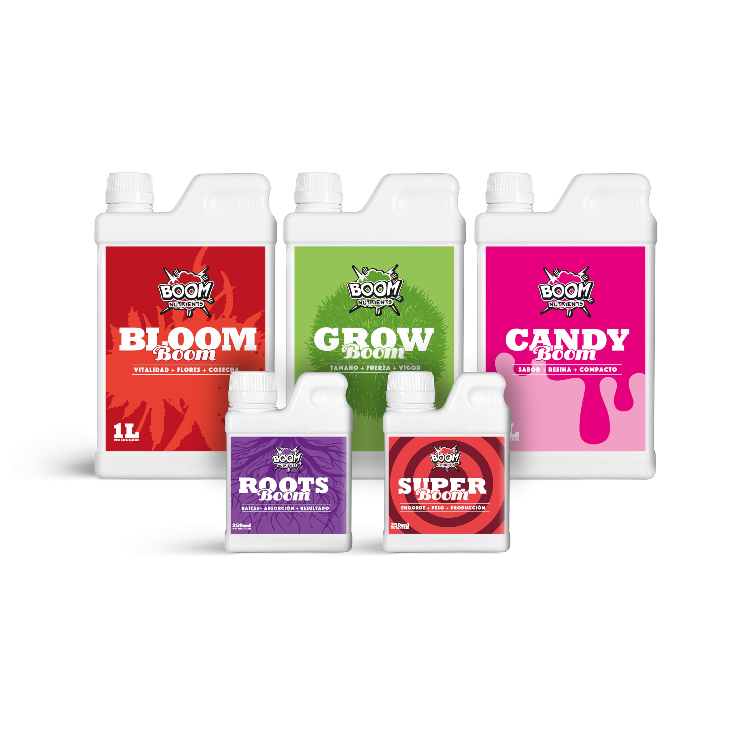 Fertilizantes básicos de crecimiento (1L bases + 250ml aditivos)