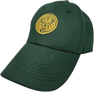 Jagermeister Baseball Cap, Green with Gold Embroidered Logo, Adjustable Strap