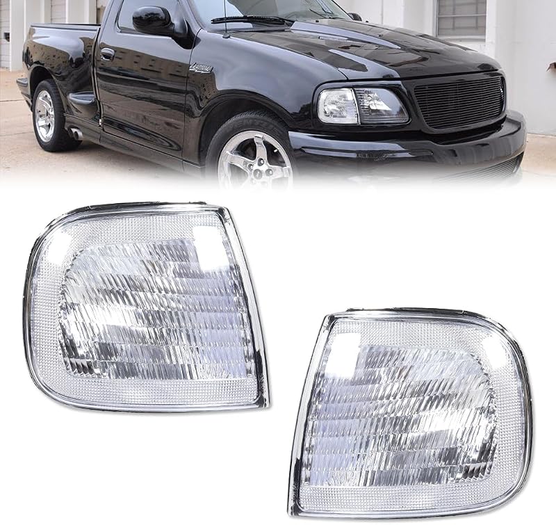 Conjunto de luz de posição e direção dianteira GTINTHEBOX para Ford F-150, F-250 e Expedition 1997–2003 – Par