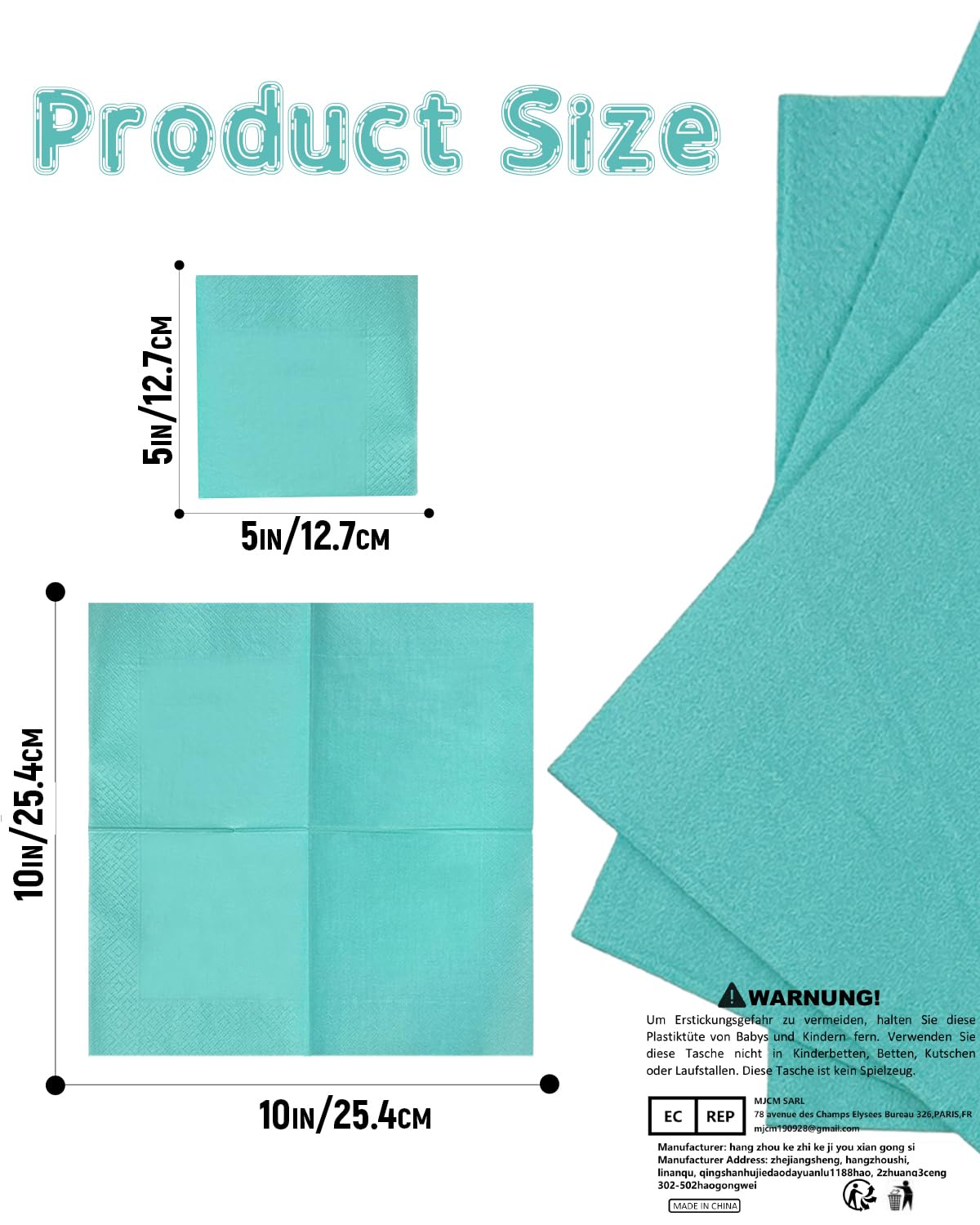 Gcardist Lot De 120 Serviettes à Cocktail, Jetables, En Papier