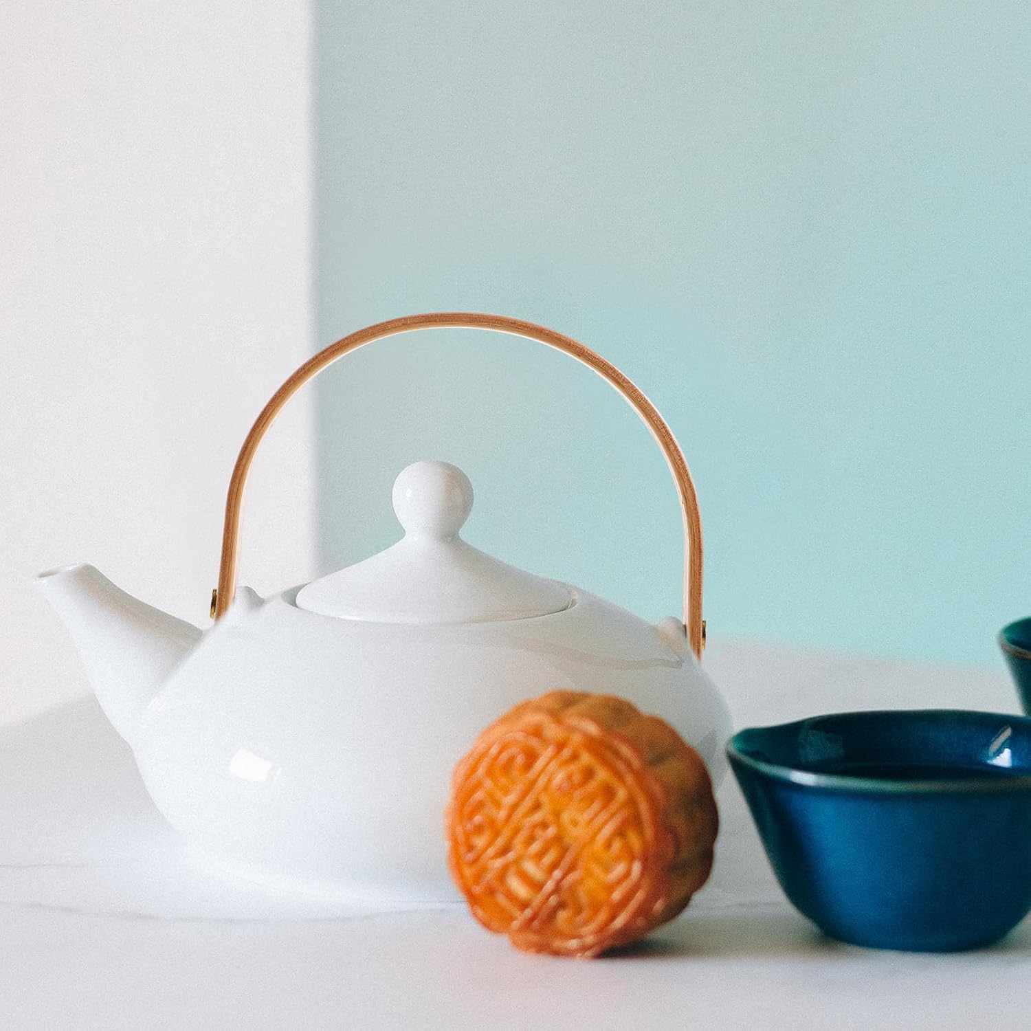 Hemoton 2 Sets Wooden Teapot Handles Replacement Kettle Carry Handle for Ceramic and Pottery Teapots 4.72X3.54 Inch Kitchen Accessory