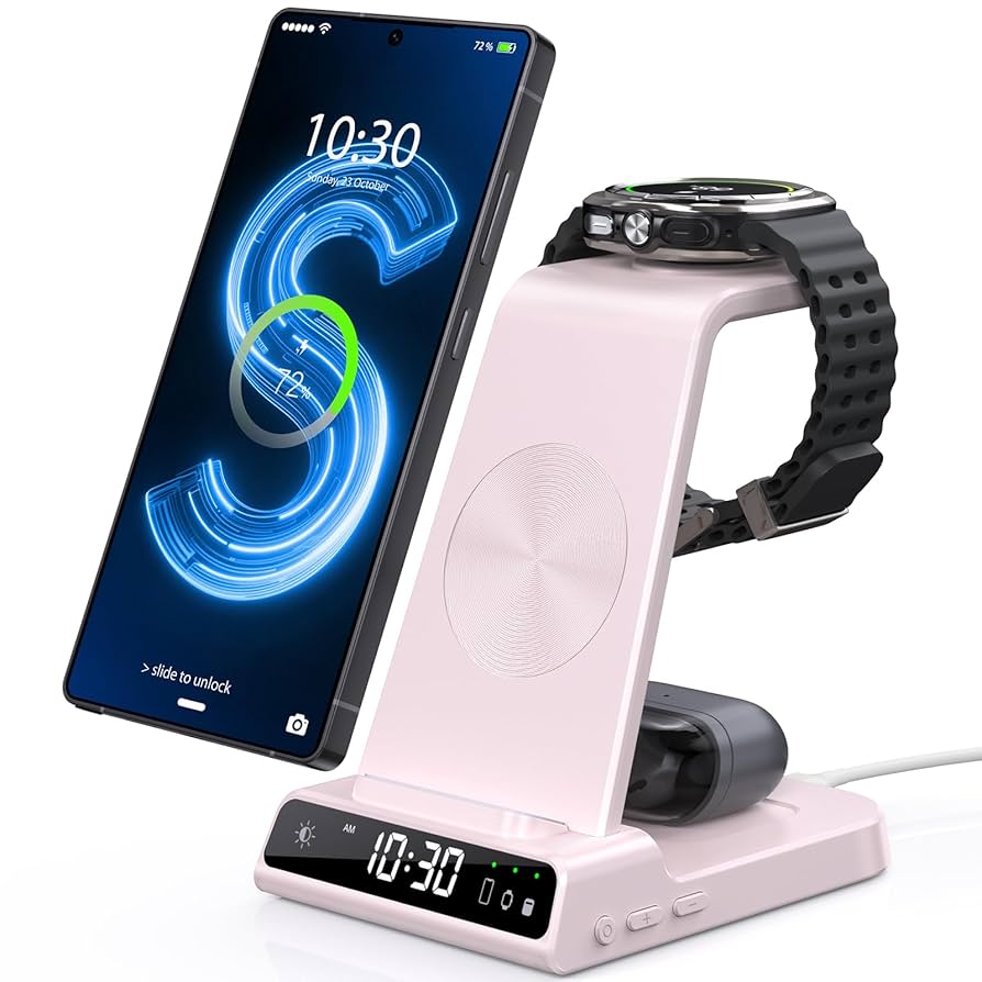 Galaxy - GALAXY wireless charger ＆Buds2 Amazon.com: Wireless Charging Station for Samsung - Fast
