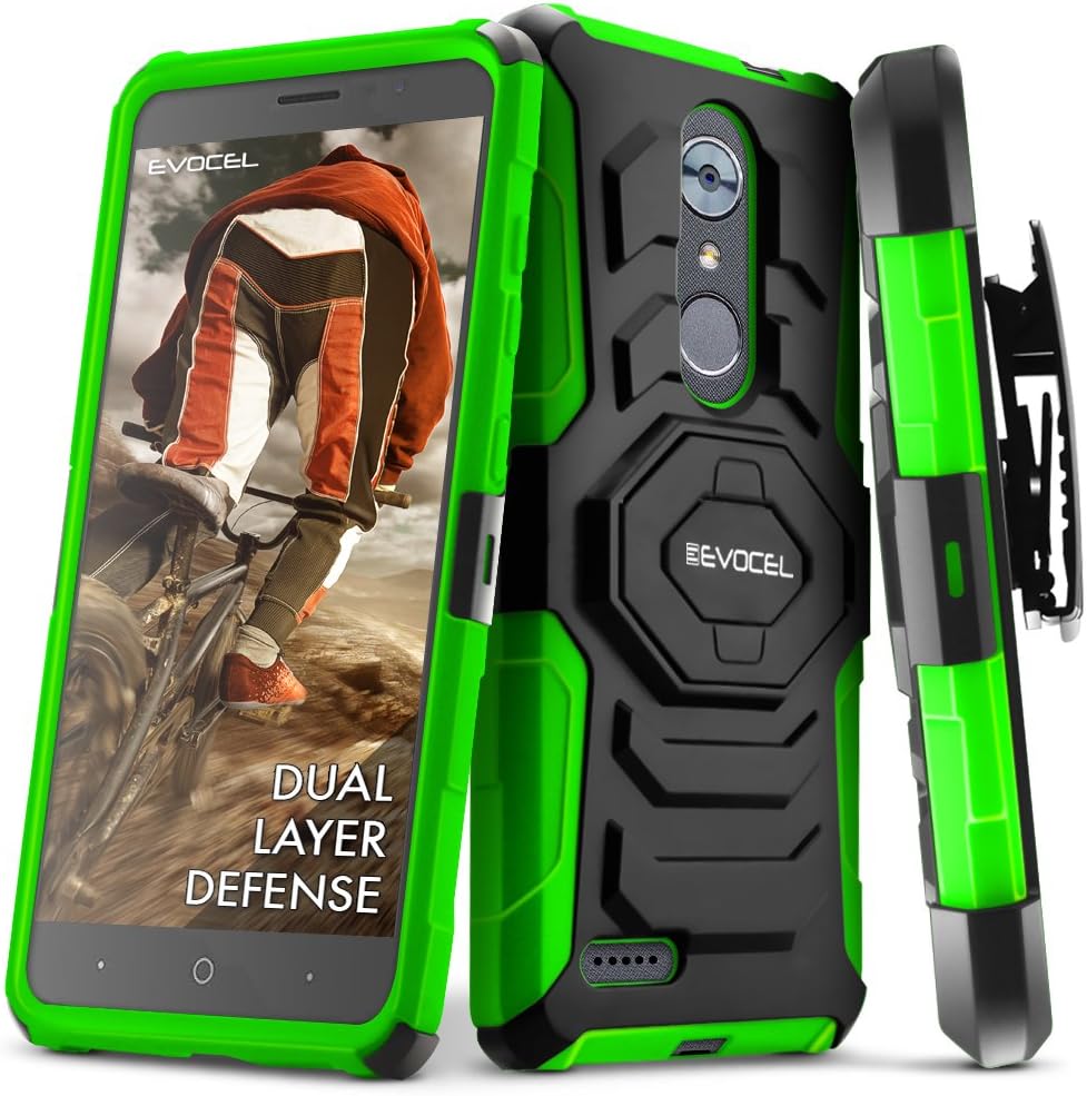 ZTE MAX XL/ZTE Blade Max 3 / ZTE Max Blue Case, Evocel [New Generation Series] Belt Clip Holster, Kickstand, & Dual Layer for ZTE N9560 / ZTE Z986 / ZTE N986, Yellow