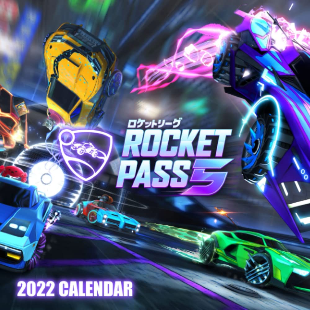 Rocket League 2022 Calendar: GAME 2022 CALENDAR: January 2022 - December 2022 OFFICIAL Squared Monthly Calendar, 12 Months | BONUS 4 Months 2021