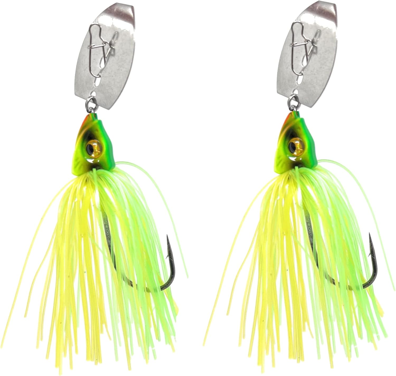 Reaction Tackle Tungsten Bladed Swim Jig Heads for Fishing 2 Pack of