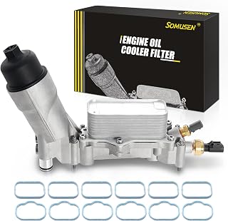 926-959 Upgraded Aluminum Engine Oil Filter Housing Kit with Oil Cooler Sensors and Gaskets Compatible with 2011-2016 Chrysler 200 300, Dodge Charger Challenger Journey, Wrangler, Ram ProMaster 3.6L
