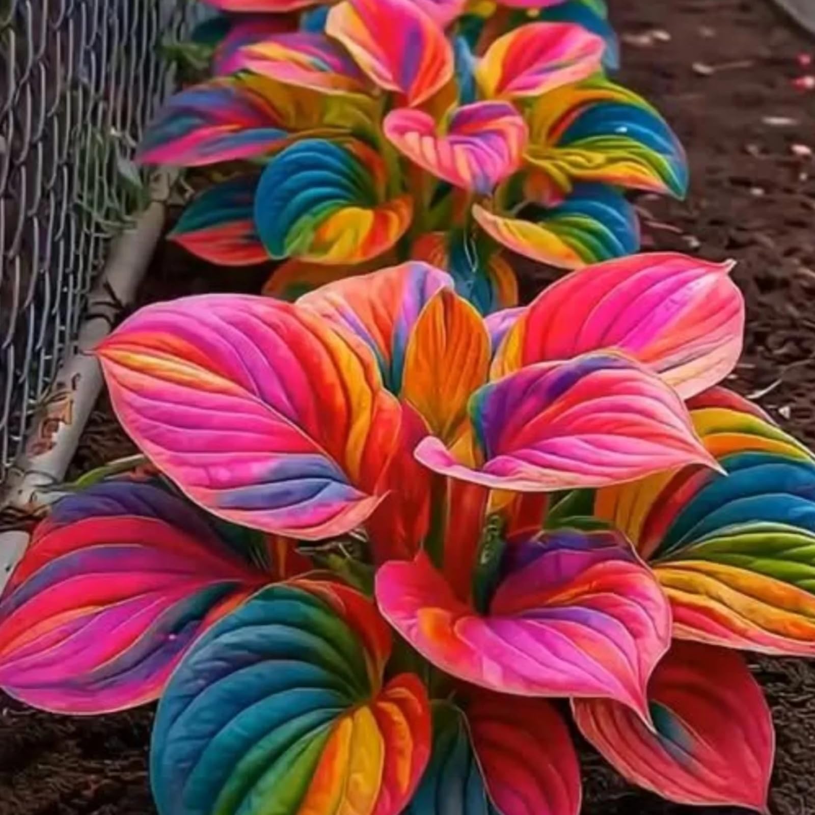 Brilliant Midnight Blue Hostas-Hosta Plants for Sale,Ornamental Flowers,Wedding Flowers,Vibrant Hosta Bulbs Live,Hardy Perennial.-6Bulbs-c