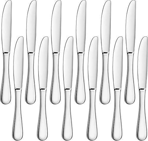 Miniatura 2 de Artaste 59335 Rain - Cuchillo de cena de acero inoxidable 1810, 9.15 pulgadas, juego de 12, plateado