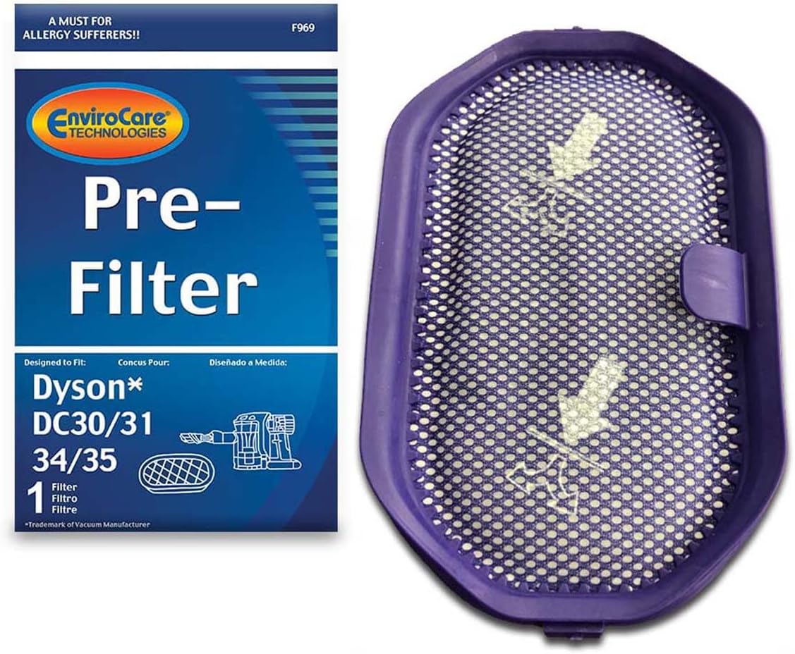 EnviroCare Premium Replacement Vacuum Cleaner Pre-Filter made to fit Dyson DC30, DC31, DC34, DC35, DC44 Digital Slim, DC56