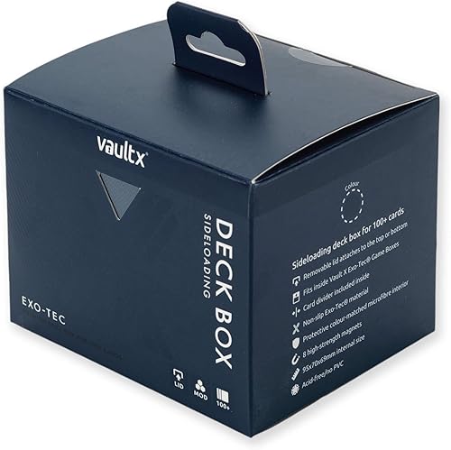 Miniatura 5 de Vault X Módulo modular de caja de carga lateral Exo-Tec para más de 100 tarjetas TCG. Tapa magnética desmontable. Se adapta a tarjetas comerciales